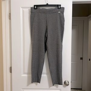 IMNYC xl black and white check stretch pants
